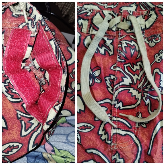 +UnionBay Men 36 Red Floral Swimsuit Swim Trunks Board Short - Picture 12 of 15